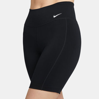 Nike Women's One Leak Protection: Period Mid-Rise Biker Shorts Black