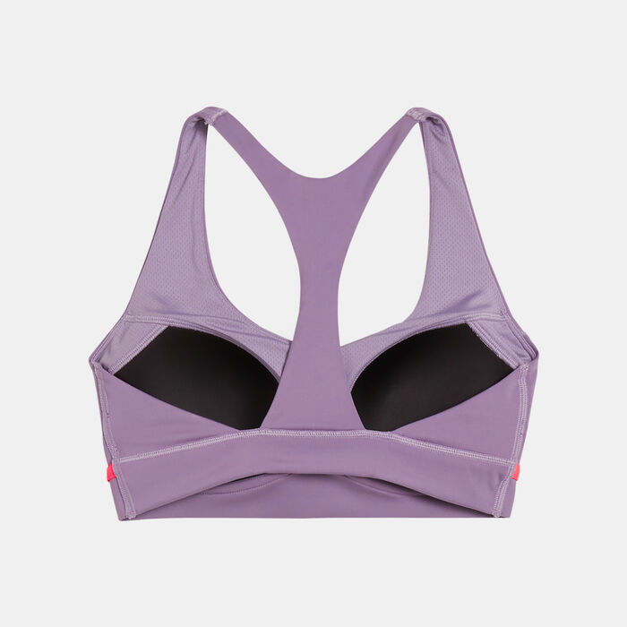 PUMA Women's 4KEEPS CLOUDSPUN Medium-Support Training Sports Bra Purple image number 1