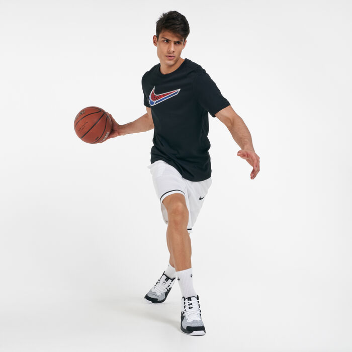 Nike Men's Mash Swoosh T-Shirt Black image number 2