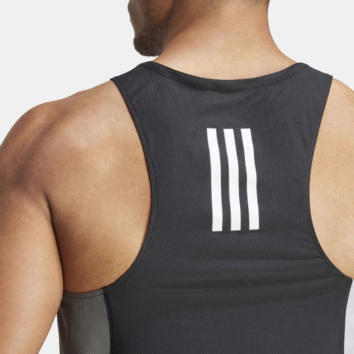 adidas Men's Own the Run Colourblock Tank Top Black adidas Men's Own the Run Colourblock Tank Top Black image number 3
