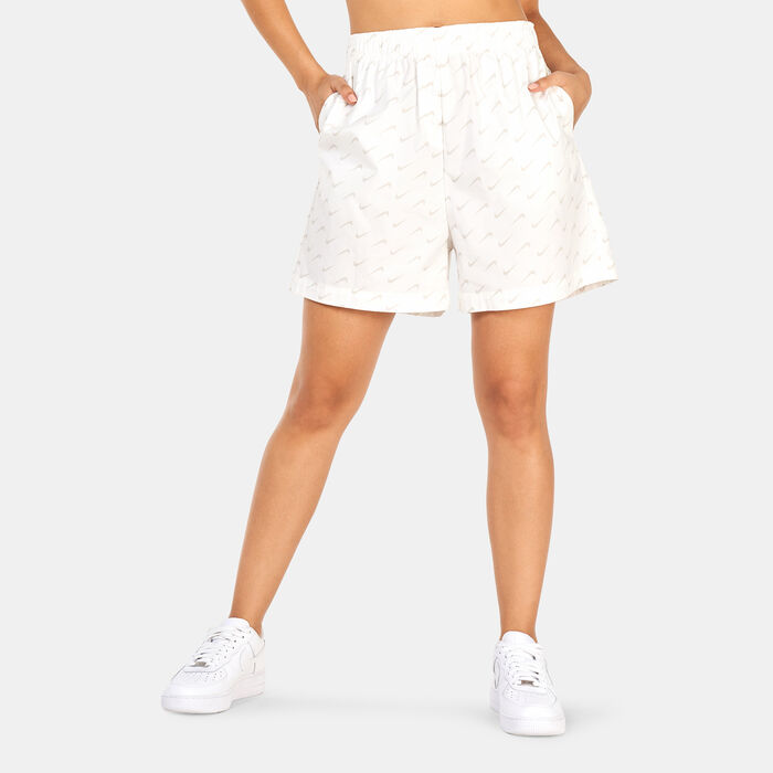 Nike Women's Sportswear Everyday Woven High-Rise Shorts Ivory Nike Women's Sportswear Everyday Woven High-Rise Shorts Ivory image number 0
