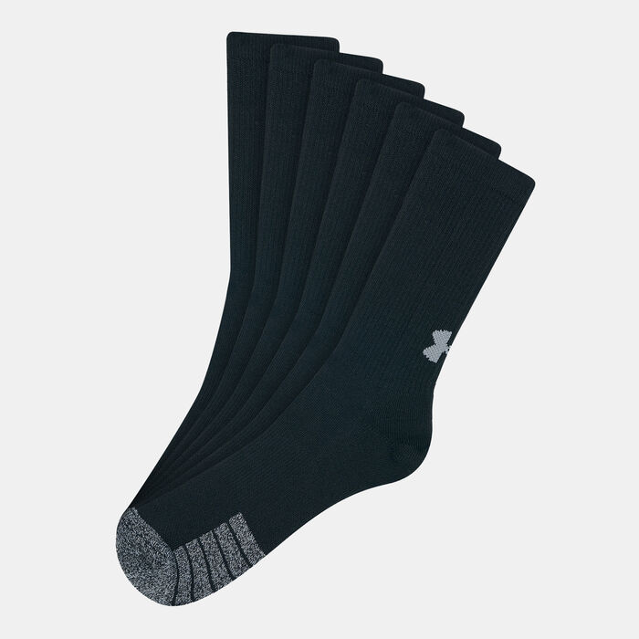 Under Armour HeatGear® Crew Socks (3 Pack) Black Under Armour HeatGear® Crew Socks (3 Pack) Black image number 0