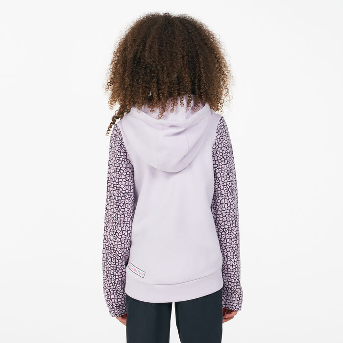 Under Armour Kids' Rival Fleece Full-Zip Hoodie Pink Under Armour Kids' Rival Fleece Full-Zip Hoodie Pink image number 1
