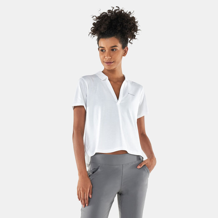 Columbia Women's Sun Trek™ Polo Shirt White Columbia Women's Sun Trek™ Polo Shirt White image number 0