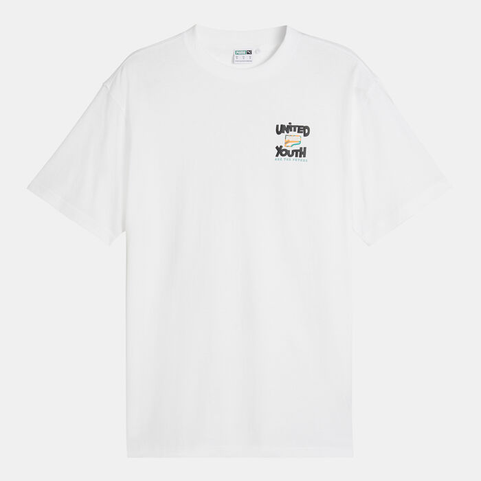 PUMA Men's DOWNTOWN Graphic T-Shirt White image number 0
