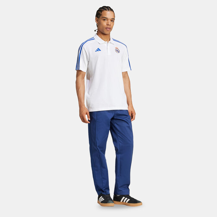 adidas Men's Real Madrid DNA Polo Shirt White adidas Men's Real Madrid DNA Polo Shirt White image number 2