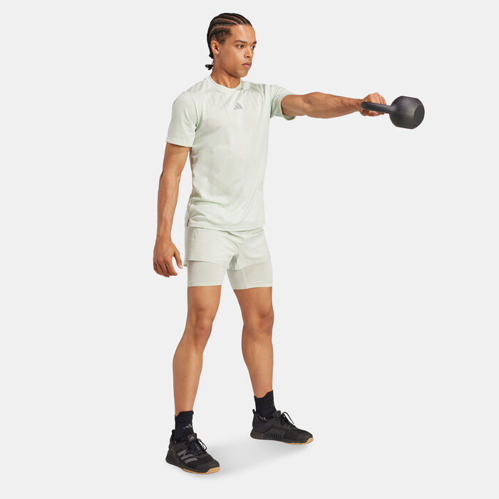 adidas Men's HIIT Airchill Training T-Shirt Green adidas Men's HIIT Airchill Training T-Shirt Green image number 2