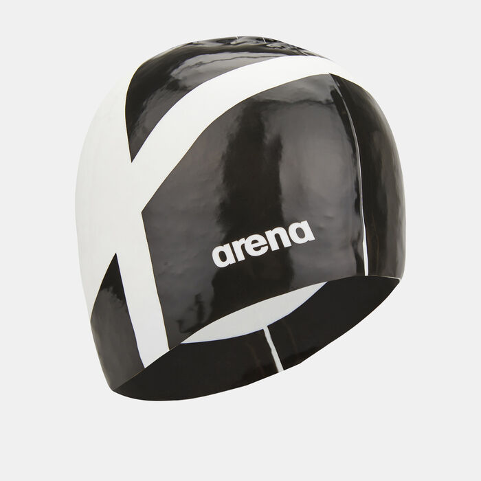 Arena 50th Team Stripe Swimming Cap White Arena 50th Team Stripe Swimming Cap White image number 2