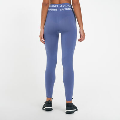 adidas Women's Training Aeroknit 7/8 High-Rise Leggings Purple adidas Women's Training Aeroknit 7/8 High-Rise Leggings Purple