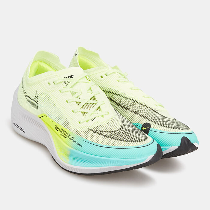 Nike Women's ZoomX Vaporfly NEXT% Shoe yellow Nike Women's ZoomX Vaporfly NEXT% Shoe yellow image number 1