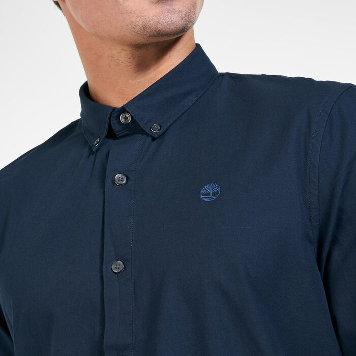 Timberland Men's Ela River Elevated Oxford Shirt Blue image number 3