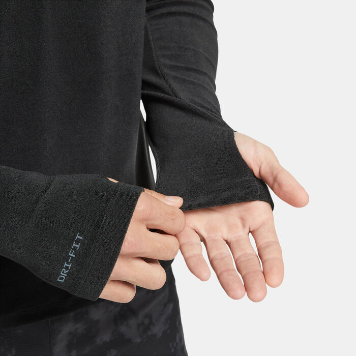 Nike Men's Dri-FIT Running Division 1/2 Zip Mid Layer Running Top Black Nike Men's Dri-FIT Running Division 1/2 Zip Mid Layer Running Top Black image number 4