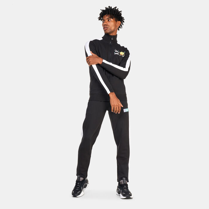 PUMA Men's x SPONGEBOB T7 Track Jacket Black PUMA Men's x SPONGEBOB T7 Track Jacket Black image number 2