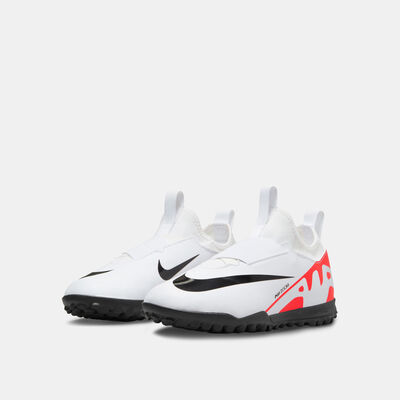 Nike Kids' Mercurial Vapor 15 Academy Turf Football Shoes (Younger and Older Kids) White