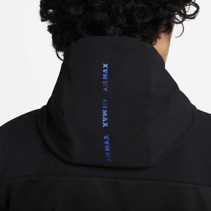Nike Men's Air Max Full-Zip Hoodie Black Nike Men's Air Max Full-Zip Hoodie Black image number 6