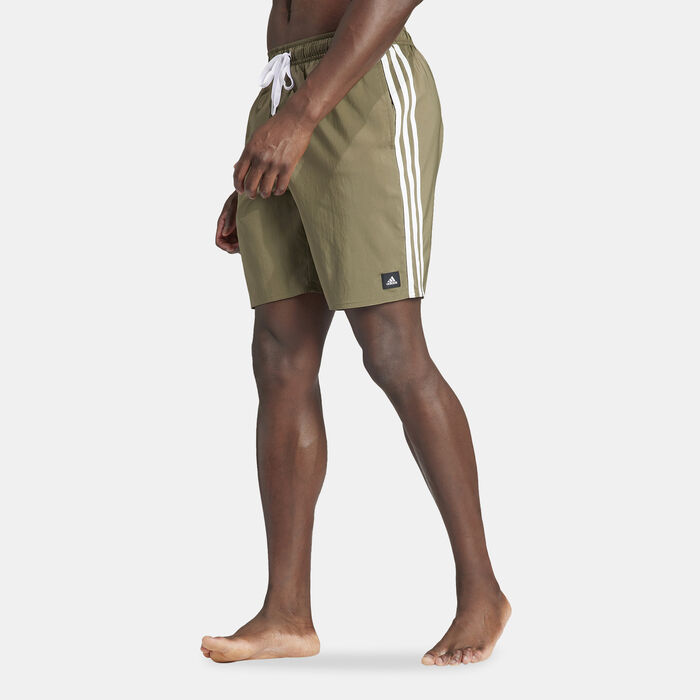 adidas Men's 3-Stripes CLX Swimming Shorts White image number 0