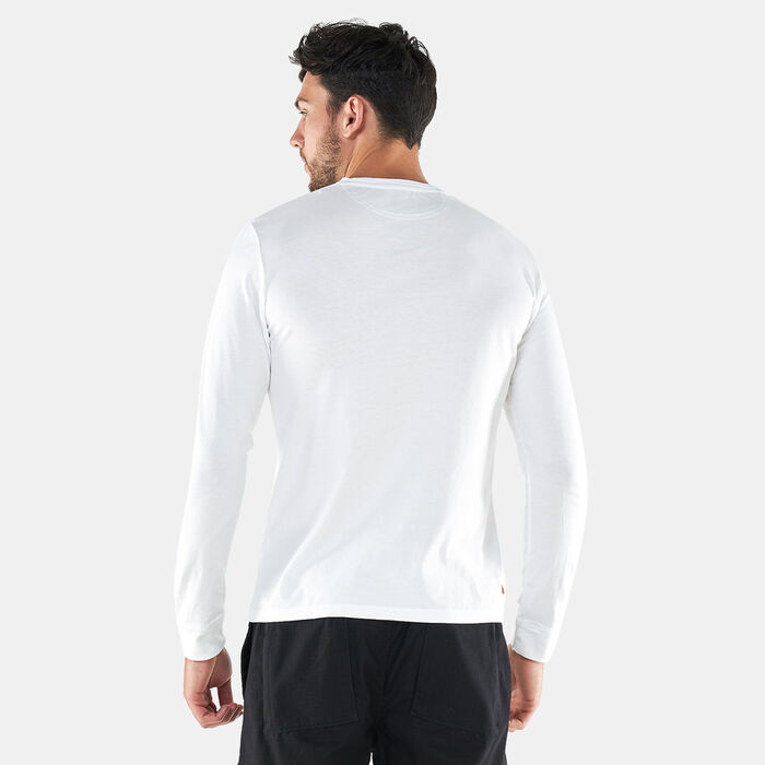 Timberland Men's Dunstan River Long Sleeve T-Shirt White Timberland Men's Dunstan River Long Sleeve T-Shirt White image number 1