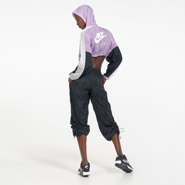 Nike Women's Air Cropped Jacket Purple Nike Women's Air Cropped Jacket Purple image number 2