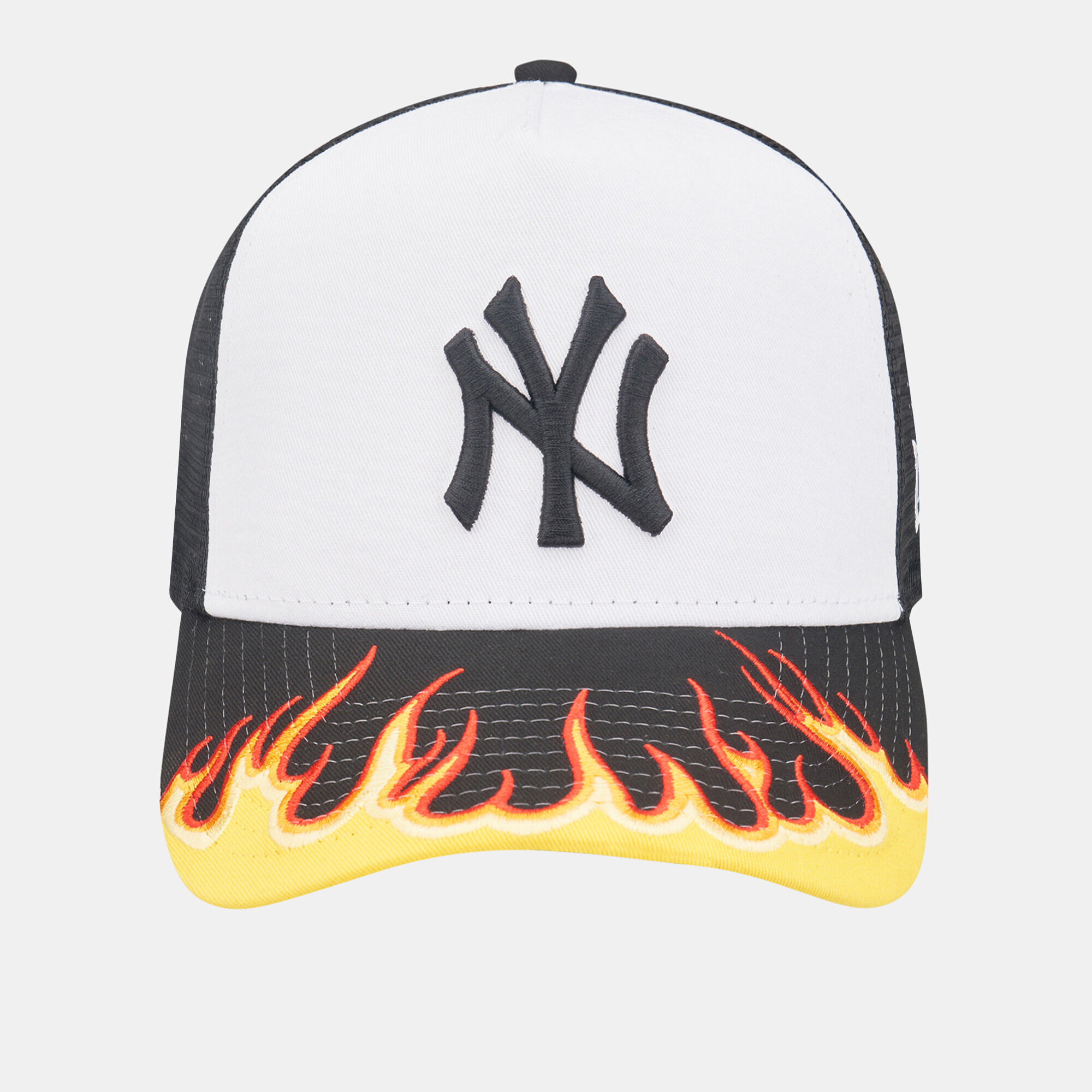 Men's MLB New York Yankees Flame Trucker Cap Black New Era