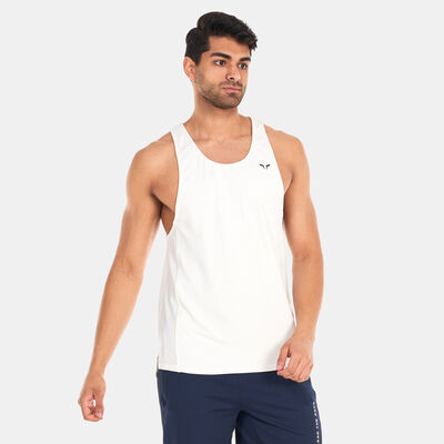 SQUATWOLF Men's Core AeroTech Tank Top White