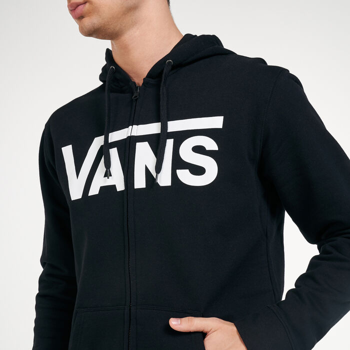 Vans Men's Classic Zip II Hoodie Black Vans Men's Classic Zip II Hoodie Black image number 3