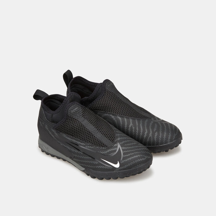 Nike Kids' Jr. Phantom GX Academy Dynamic Fit Turf Ground Football Shoe Black Nike Kids' Jr. Phantom GX Academy Dynamic Fit Turf Ground Football Shoe Black image number 1