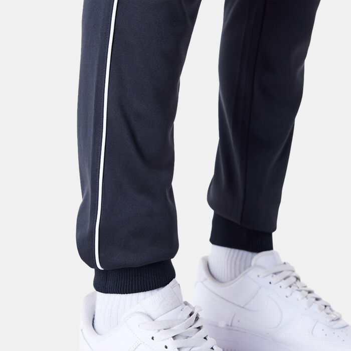 New Era Men's NBA Chicago Bulls Script Fleece Track Pants Black image number 6