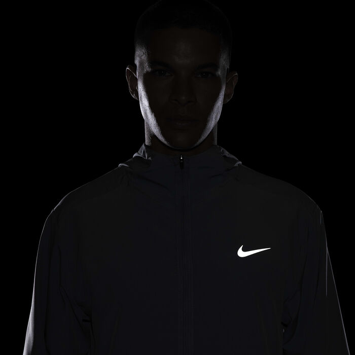Nike Men's Form Dri-FIT Hooded Jacket Grey image number 6