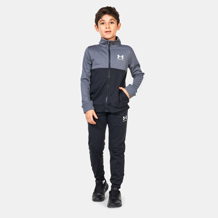 Under Armour Kids' Knit Colourblock Tracksuit Black image number 0