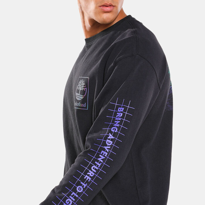 Timberland Men's YC NL Sky Graphic Long Sleeve T-Shirt Black Timberland Men's YC NL Sky Graphic Long Sleeve T-Shirt Black image number 3