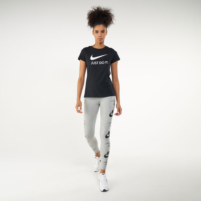 Nike Women's Just Do It Slim T-Shirt Black image number 2
