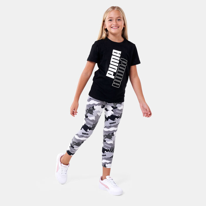 PUMA Kids' POWER Logo T-Shirt Black PUMA Kids' POWER Logo T-Shirt Black image number 2