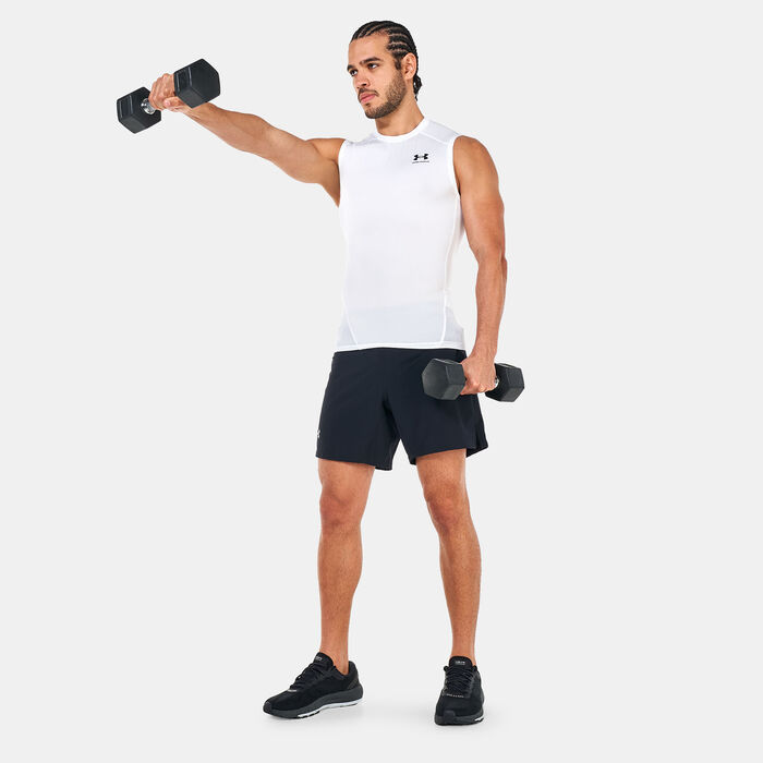Under Armour Men's HeatGear Armour Top White Under Armour Men's HeatGear Armour Top White image number 2