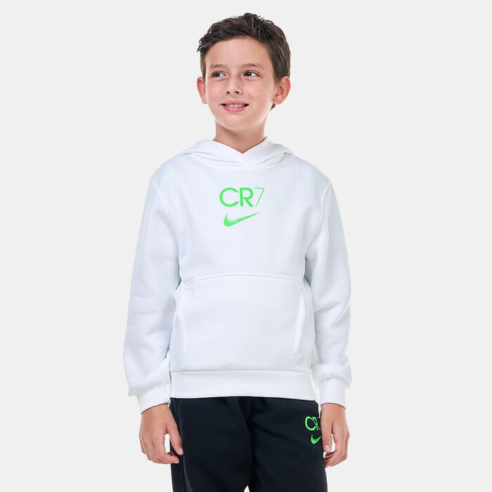 Nike Kids' Cristiano Ronaldo CR7 Club Fleece Hoodie (Older Kids) White image number 0