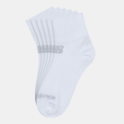 New Balance Performance Flat Knit Ankle Socks (6 Pack) White
