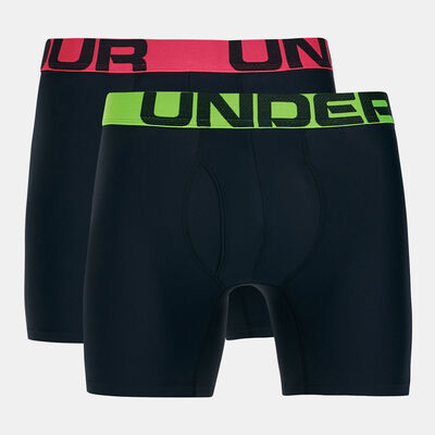 Under Armour Men's Tech™ 6-Inch Boxerjock® Boxers (2 Pack) Black