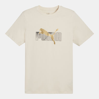 PUMA Men's Essentials+ Logo Lab Holiday T-Shirt Beige