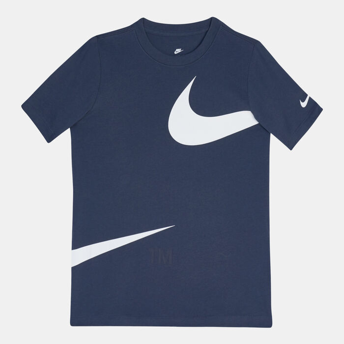 Nike Kids' Sportswear Swoosh T-Shirt Blue Nike Kids' Sportswear Swoosh T-Shirt Blue image number 0