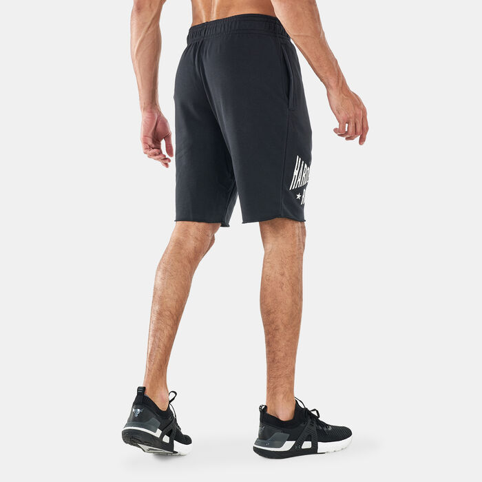 Under Armour Men's UA Project Rock Terry Shorts Black Under Armour Men's UA Project Rock Terry Shorts Black image number 1