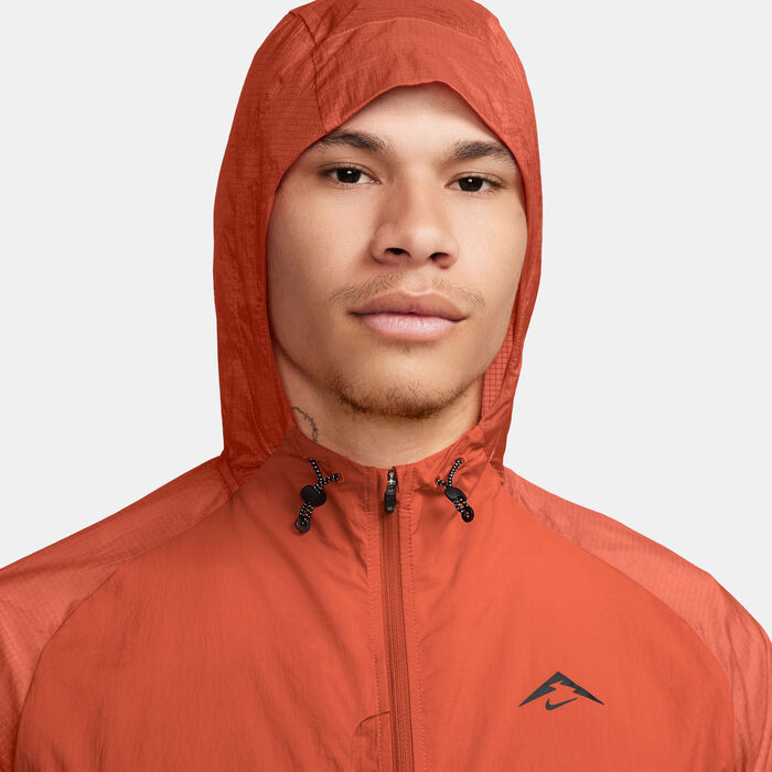 Nike Men's Aireez Trail Running Jacket Orange Nike Men's Aireez Trail Running Jacket Orange image number 2