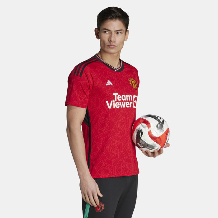 adidas Men's Manchester United Home Jersey - 2023/24 Red adidas Men's Manchester United Home Jersey - 2023/24 Red image number 0