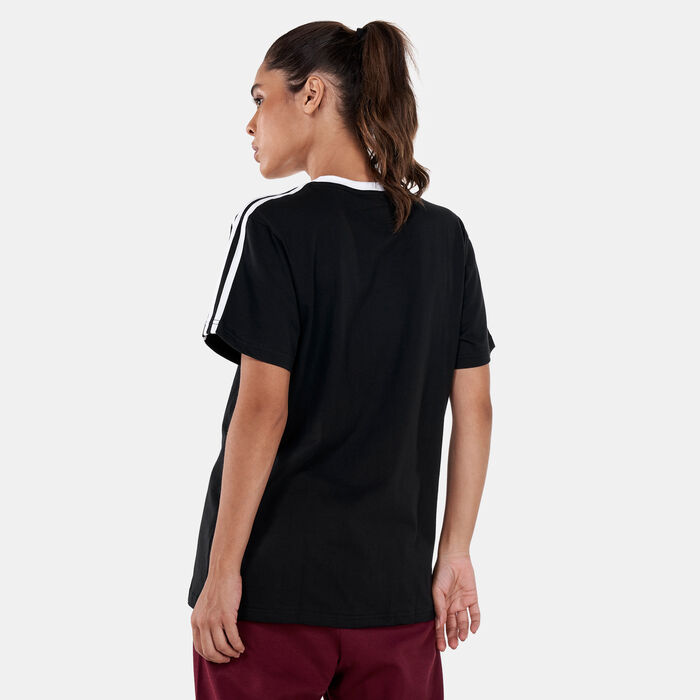 adidas Women's Essentials 3-Stripes T-Shirt Black adidas Women's Essentials 3-Stripes T-Shirt Black image number 1
