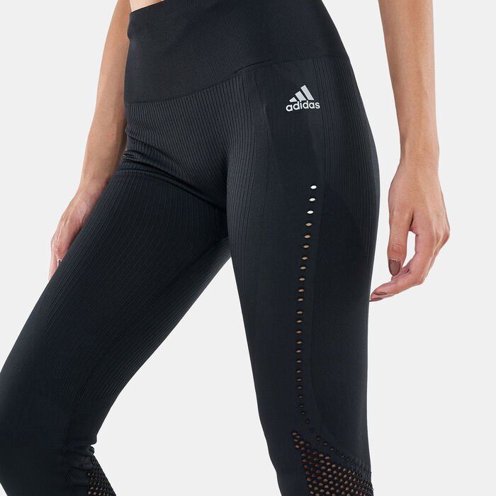 adidas Women's Aeroknit Leggings Black adidas Women's Aeroknit Leggings Black image number 3