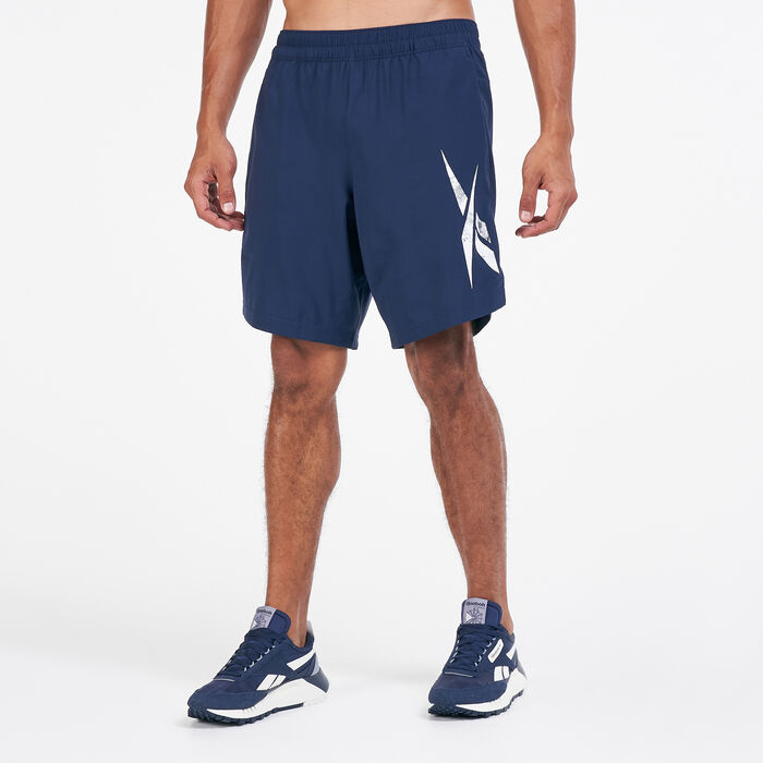 Reebok Men's Workout Ready Graphic Shorts Blue Reebok Men's Workout Ready Graphic Shorts Blue image number 0