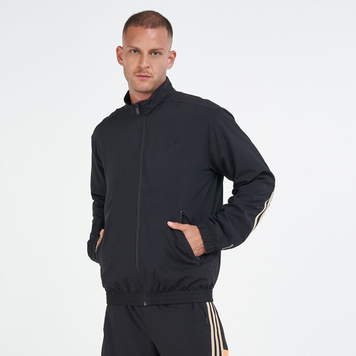 adidas Men's Sportswear 3-Stripes Track Jacket Black image number 0