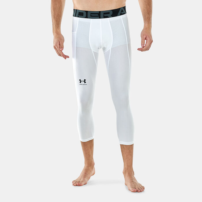Under Armour Men's HeatGear® Armour 7/8 Tights White Under Armour Men's HeatGear® Armour 7/8 Tights White image number 0