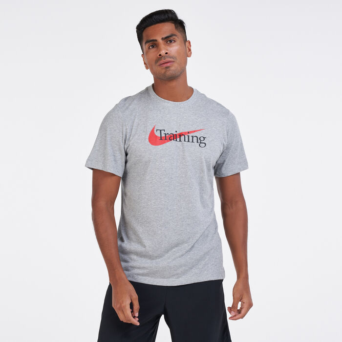 Nike Men's Dri-FIT Training T-Shirt Grey Nike Men's Dri-FIT Training T-Shirt Grey image number 0