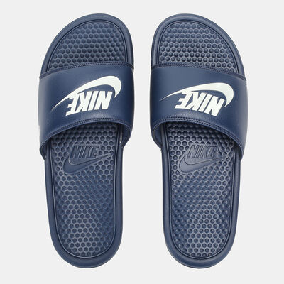 Nike Men's Benassi JDI Slides Blue Nike Men's Benassi JDI Slides Blue