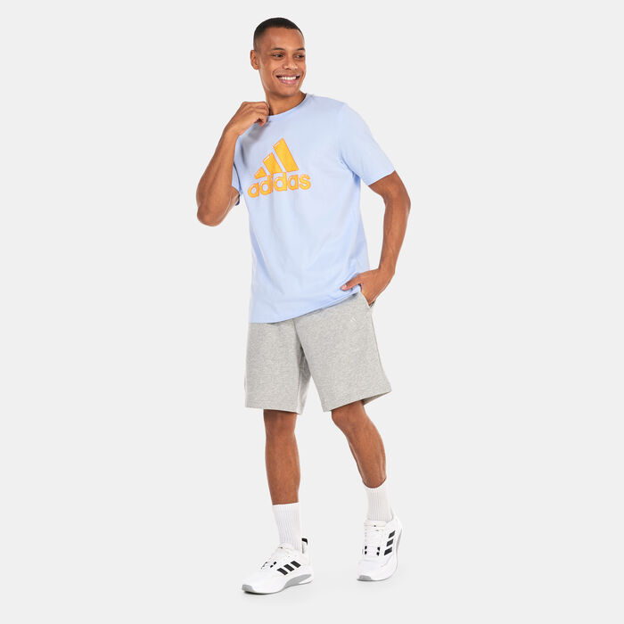 adidas Men's Logo Pen Fill Graphic T-Shirt Blue adidas Men's Logo Pen Fill Graphic T-Shirt Blue image number 2