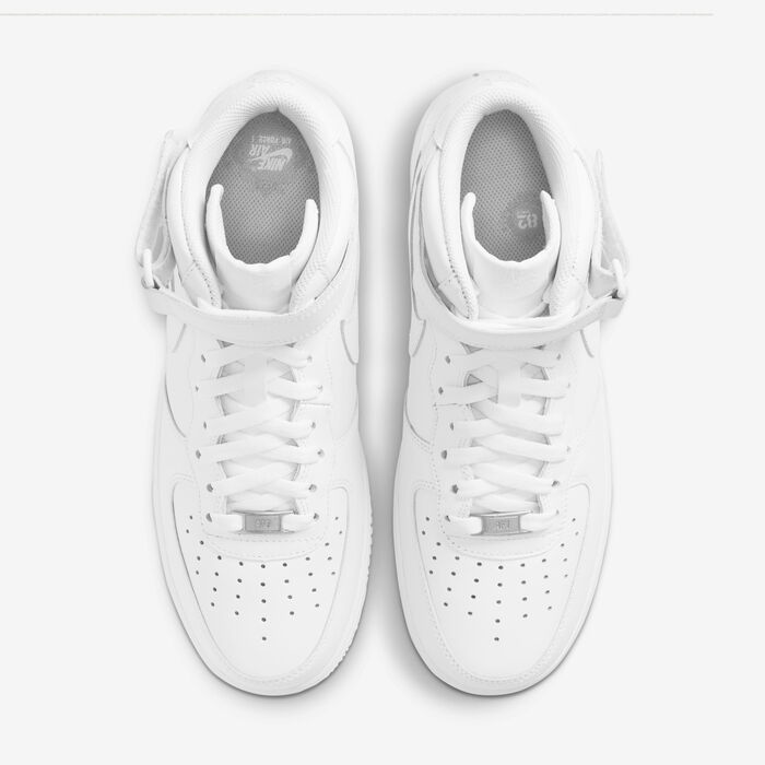 Nike Men's Air Force 1 Mid '07 Shoes White Nike Men's Air Force 1 Mid '07 Shoes White image number 4